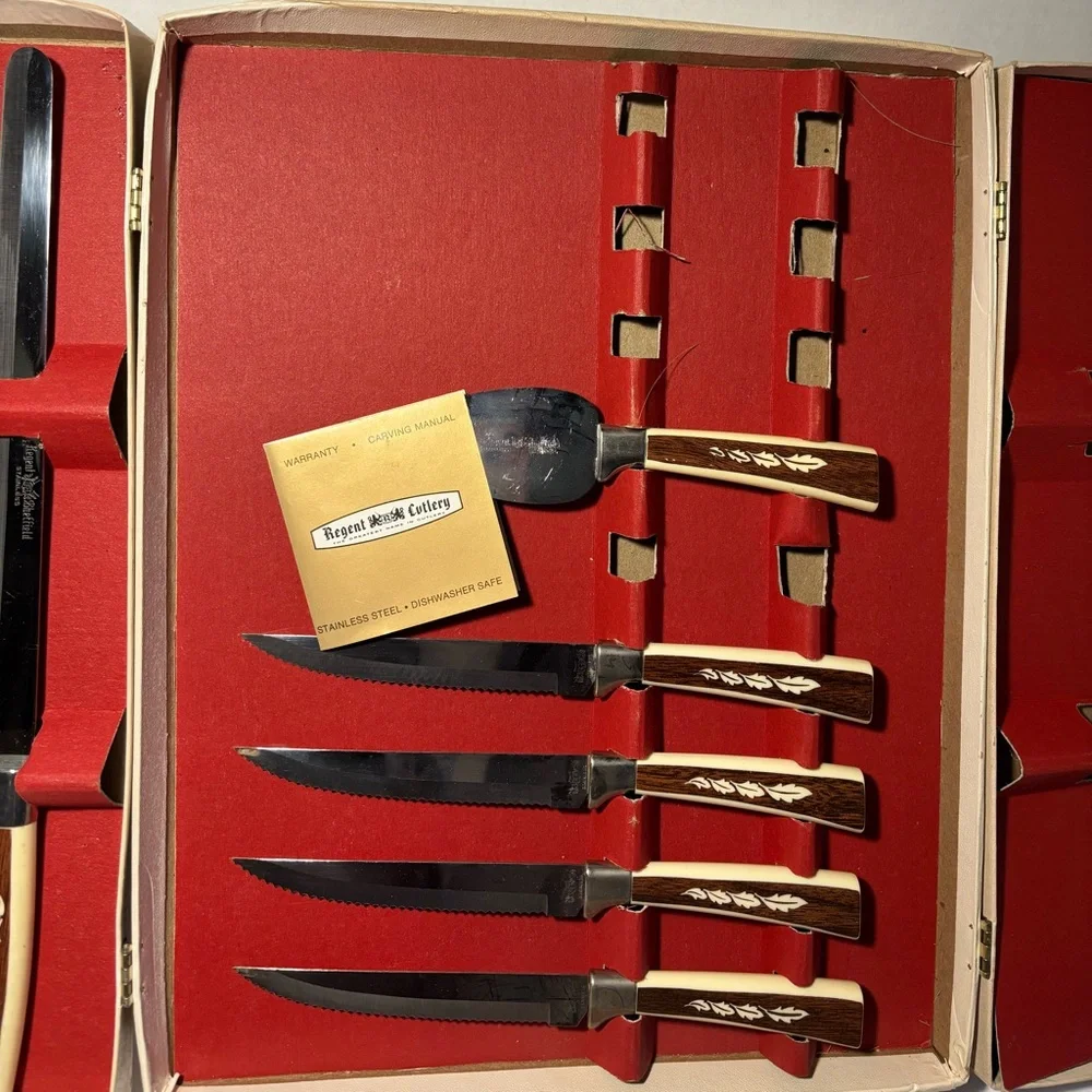 Sheffield English 19-Piece Stainless Steel Cutlery Set Carving Hostess Serving